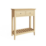 Hudson Ash 2 Drawer Console Hall Table