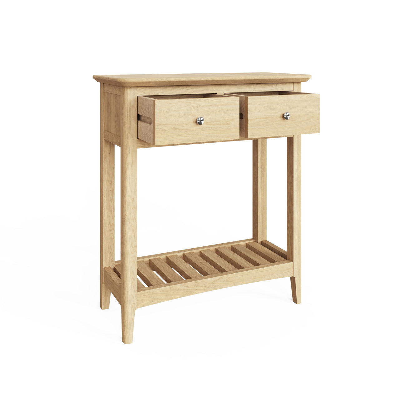 Hudson Ash 2 Drawer Console Hall Table