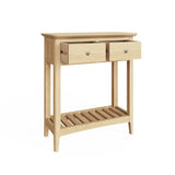 Hudson Ash 2 Drawer Console Hall Table