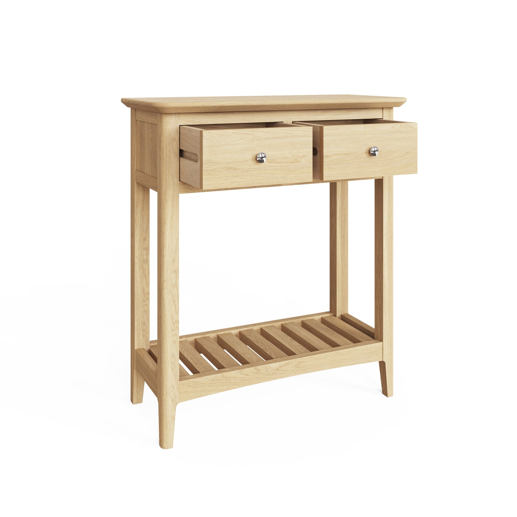 Hudson Ash 2 Drawer Console Hall Table