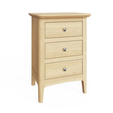 Newark Ash 3 Drawer Bedside