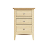 Newark Ash 3 Drawer Bedside