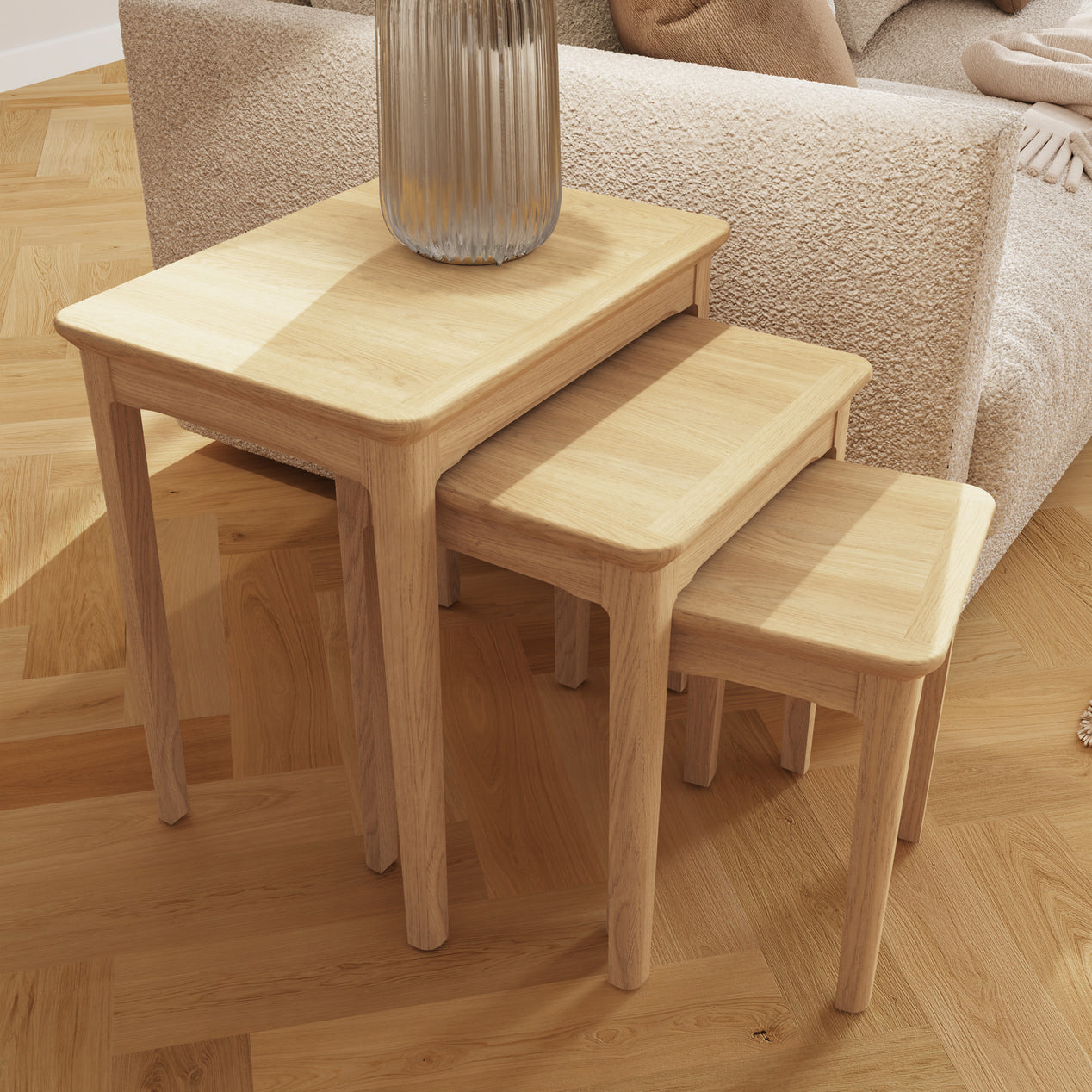 Hudson Ash Nest Of 3 Tables