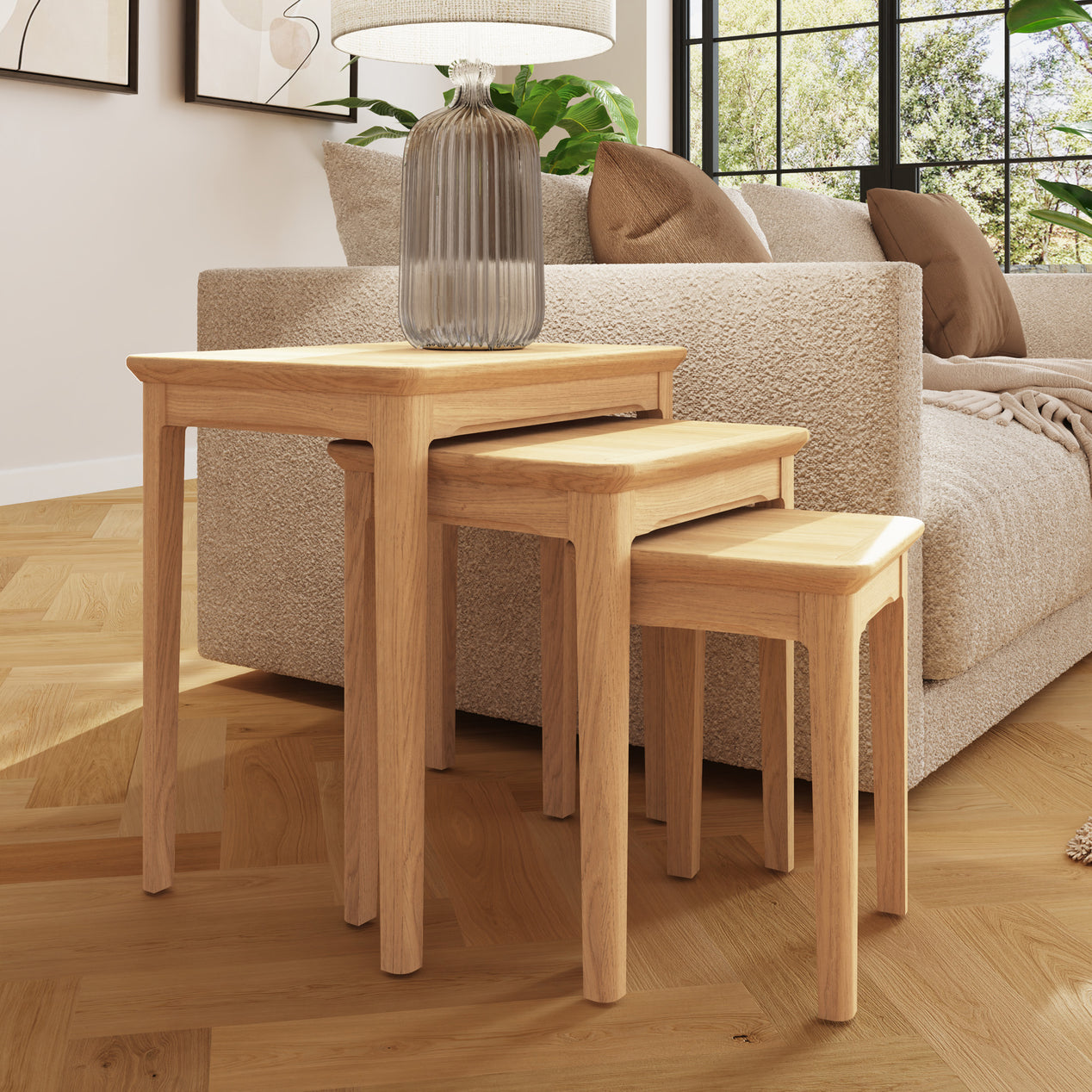 Hudson Ash Nest Of 3 Tables