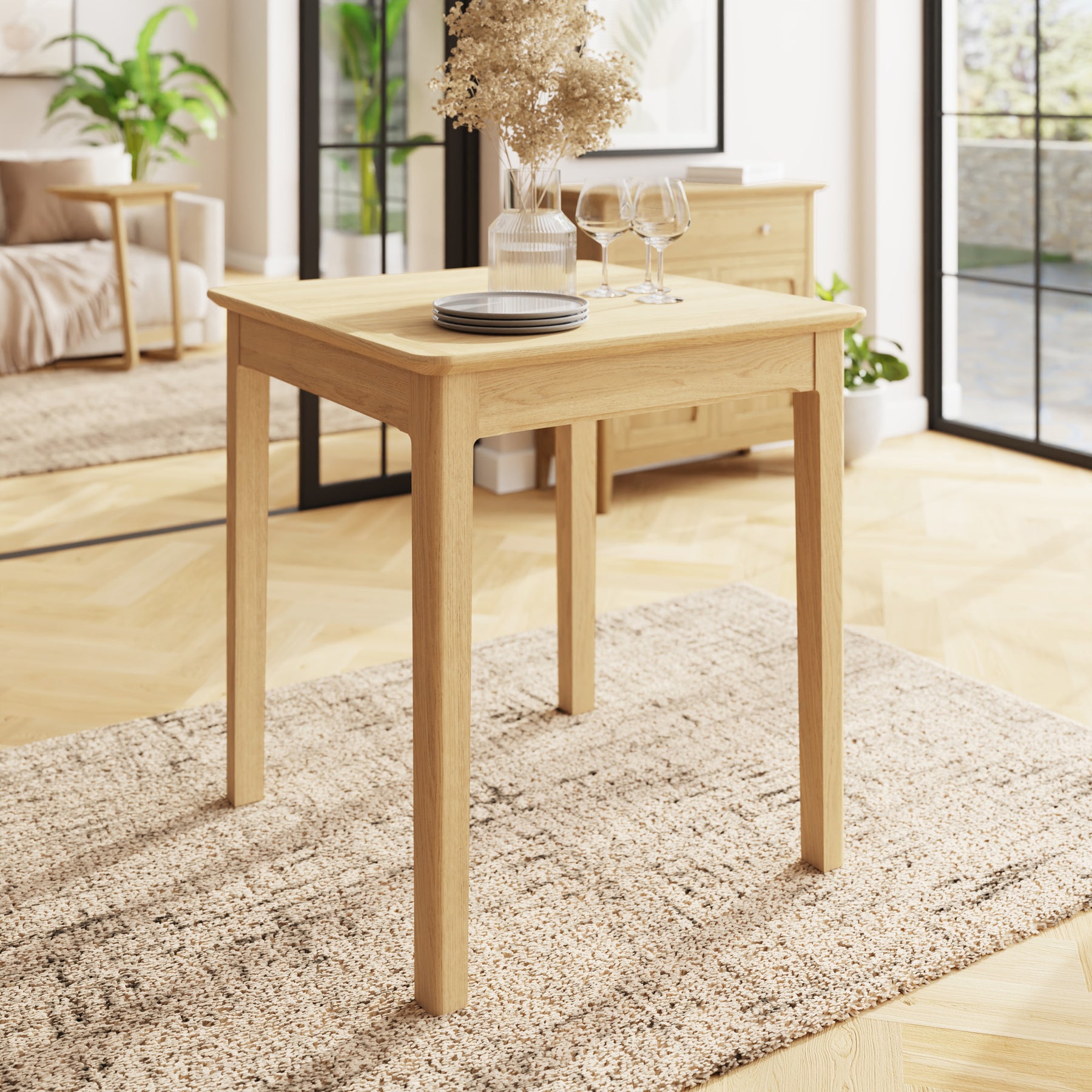 Hudson Ash Square Breakfast Table