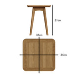 Taberno Oak Square Wine Table