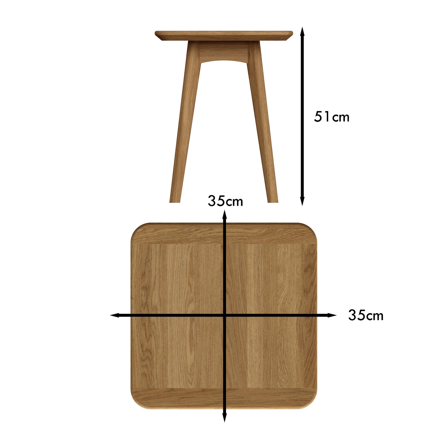 Taberno Oak Square Wine Table