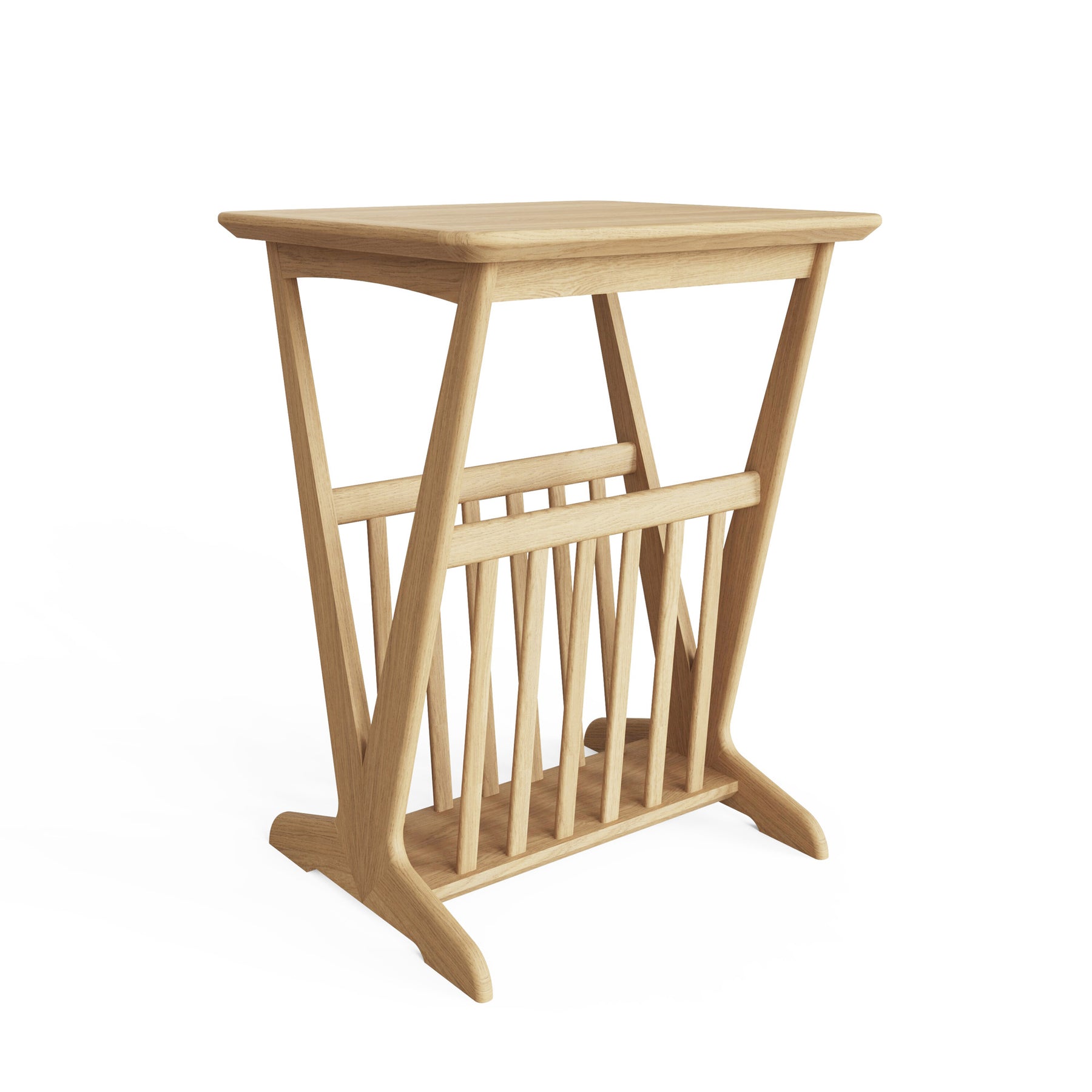 Hudson Ash Magazine Rack Table