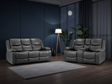 Harald Electric Recliner Sofa Black 3+2 Seater