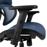 Blue High Back Mesh Office Chair