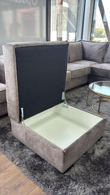 Serena Sofa Brown Footstool