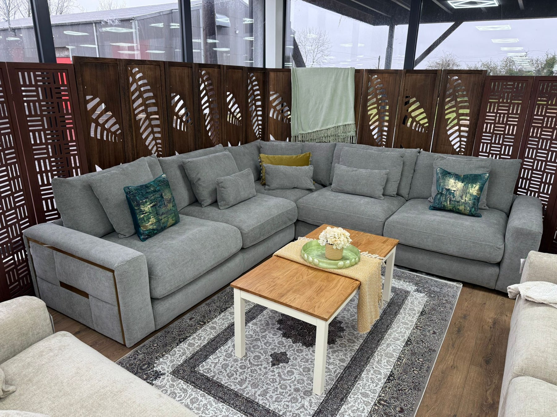 Jupiter Sofa Grey Large Corner