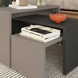 Kanta Modern Coffee Table Mocha Grey