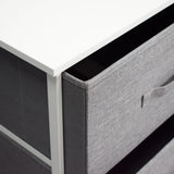 FWStyle Lotte Modern 2 Drawer Bedside Cabinet Grey