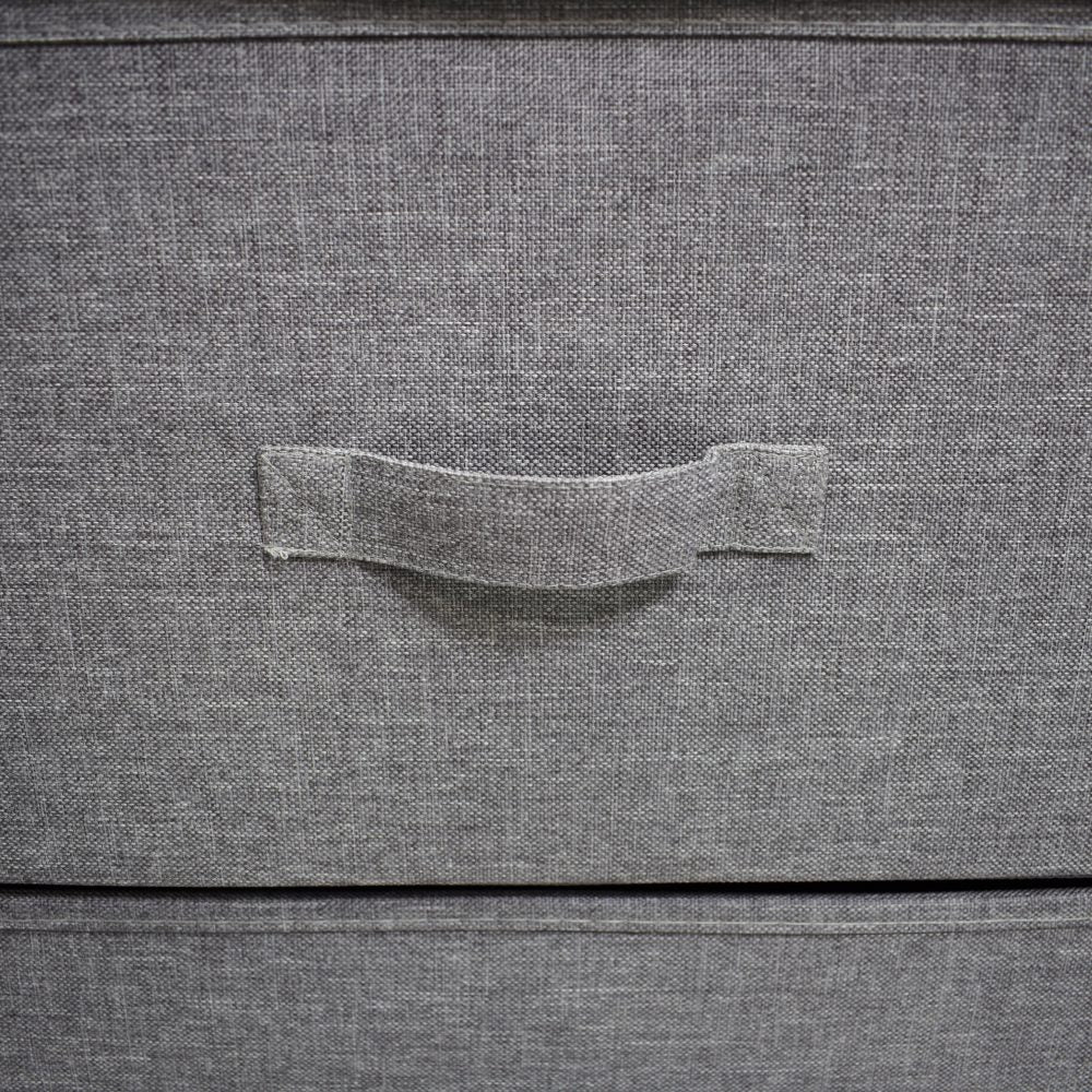 FWStyle Lotte Modern 2 Drawer Bedside Cabinet Grey