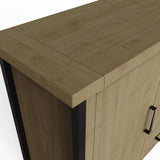 Lowry 2 Door 4 Drawer Large Sideboard Driftwood Lacquered Solid Reclaimed Pine