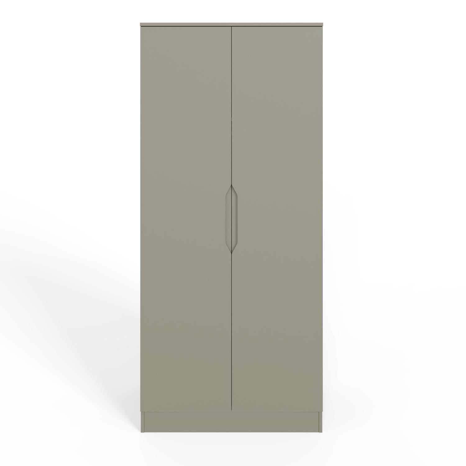 Luno 2 Door Double Wardrobe - Ash Green