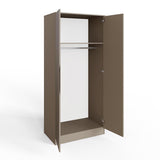 Luno 2 Door Double Wardrobe - Putty