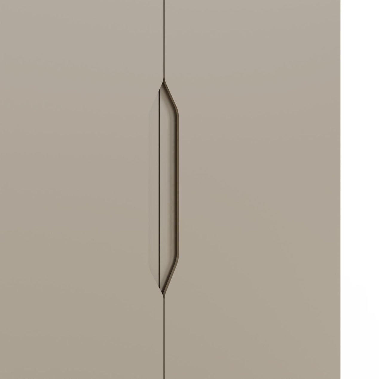 Luno 2 Door Double Wardrobe - Putty