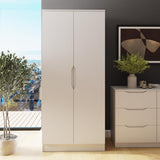 Luno 2 Door Double Wardrobe - White