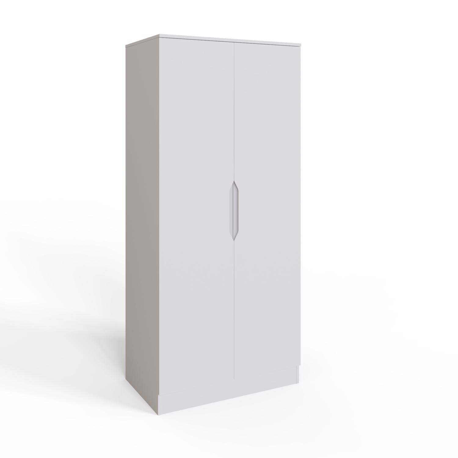 Luno 2 Door Double Wardrobe - White