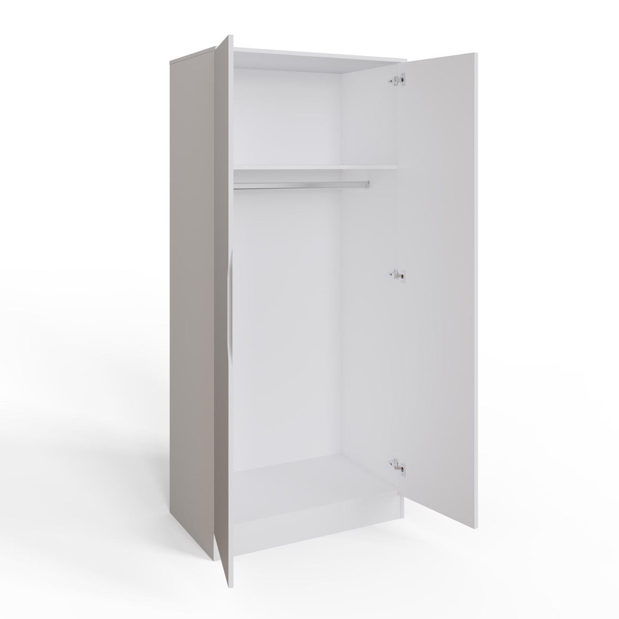 Luno 2 Door Double Wardrobe - White