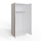 Luno 2 Door Double Wardrobe - White