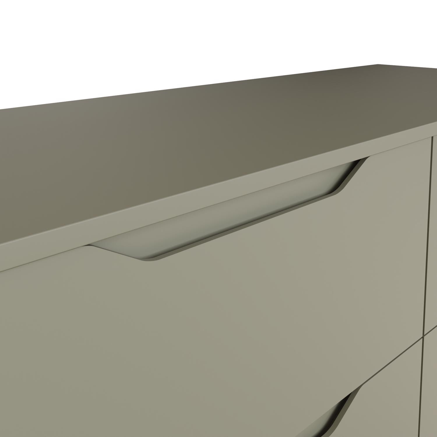 Luno 4 Drawer Tallboy Chest Of Drawers - Ash Green