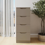 Luno 4 Drawer Tallboy Chest Of Drawers - Putty