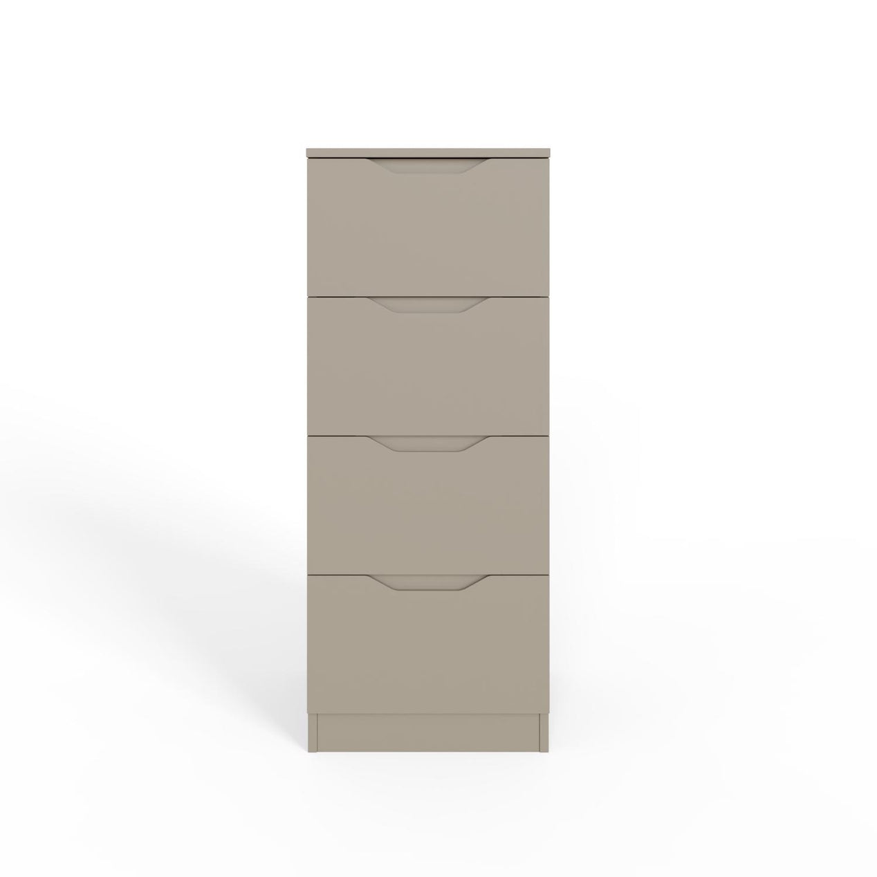 Luno 4 Drawer Tallboy Chest Of Drawers - Putty