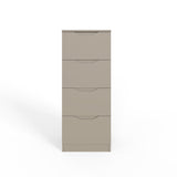 Luno 4 Drawer Tallboy Chest Of Drawers - Putty