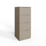 Luno 4 Drawer Tallboy Chest Of Drawers - Putty