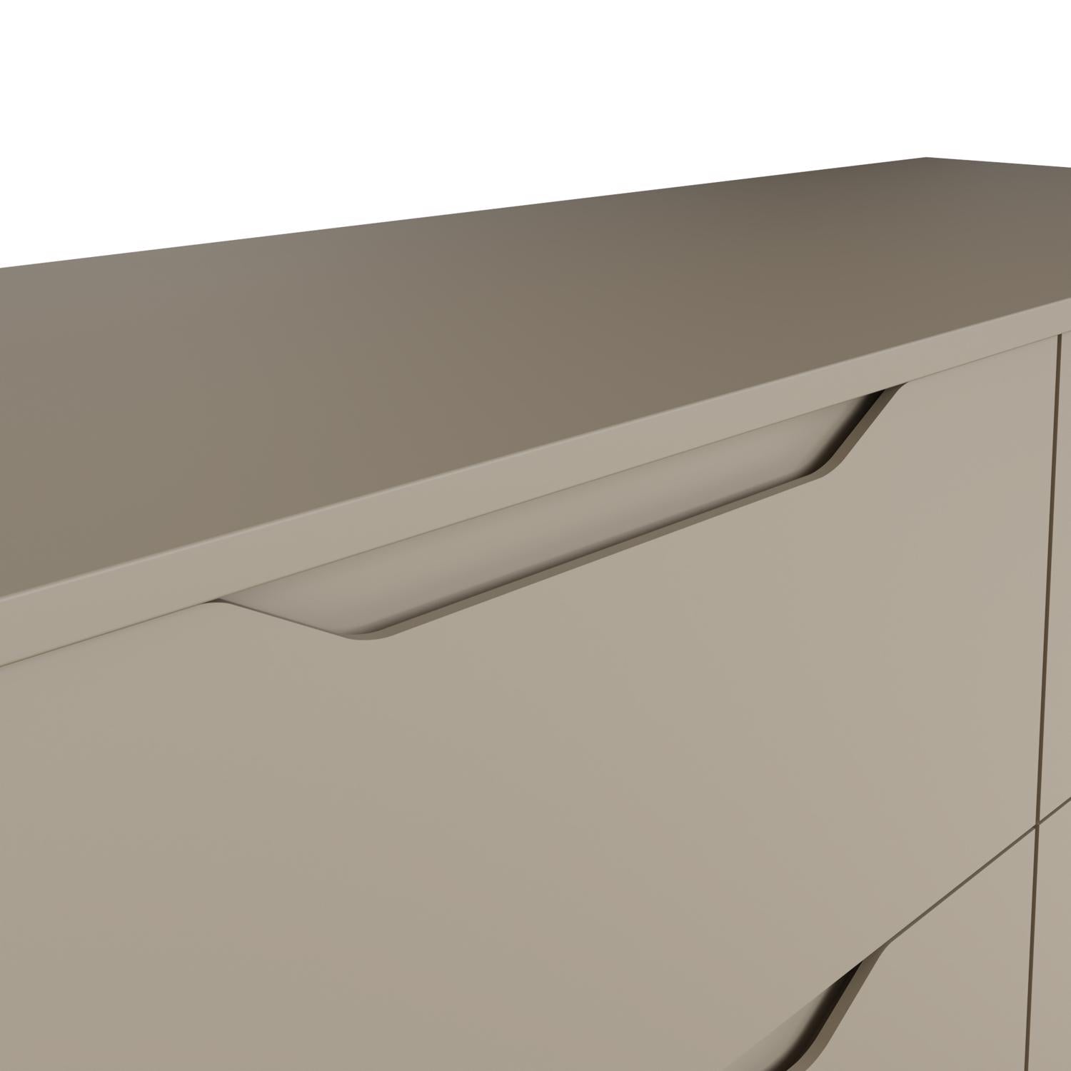 Luno 4 Drawer Tallboy Chest Of Drawers - Putty
