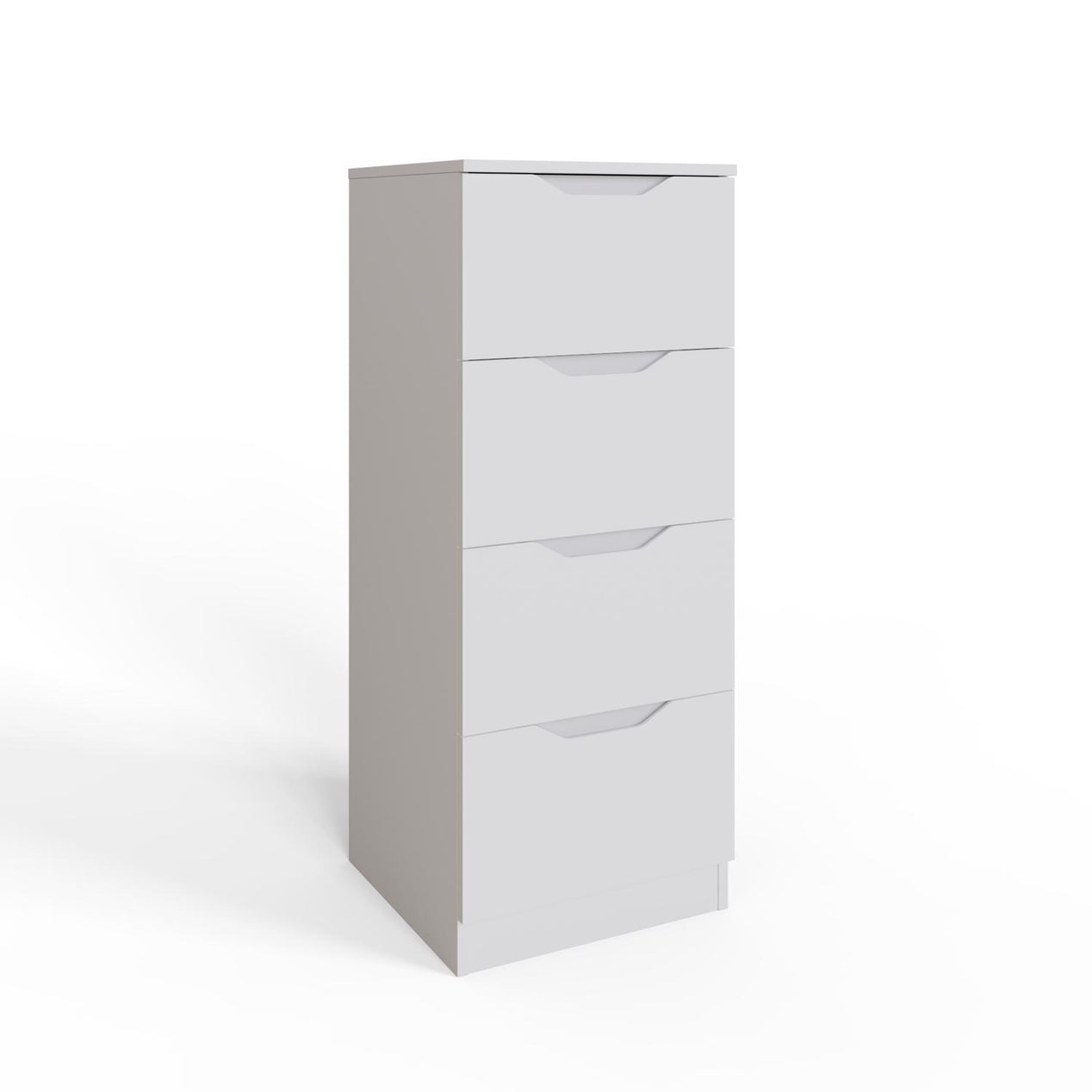 Luno 4 Drawer Tallboy Chest Of Drawers - White