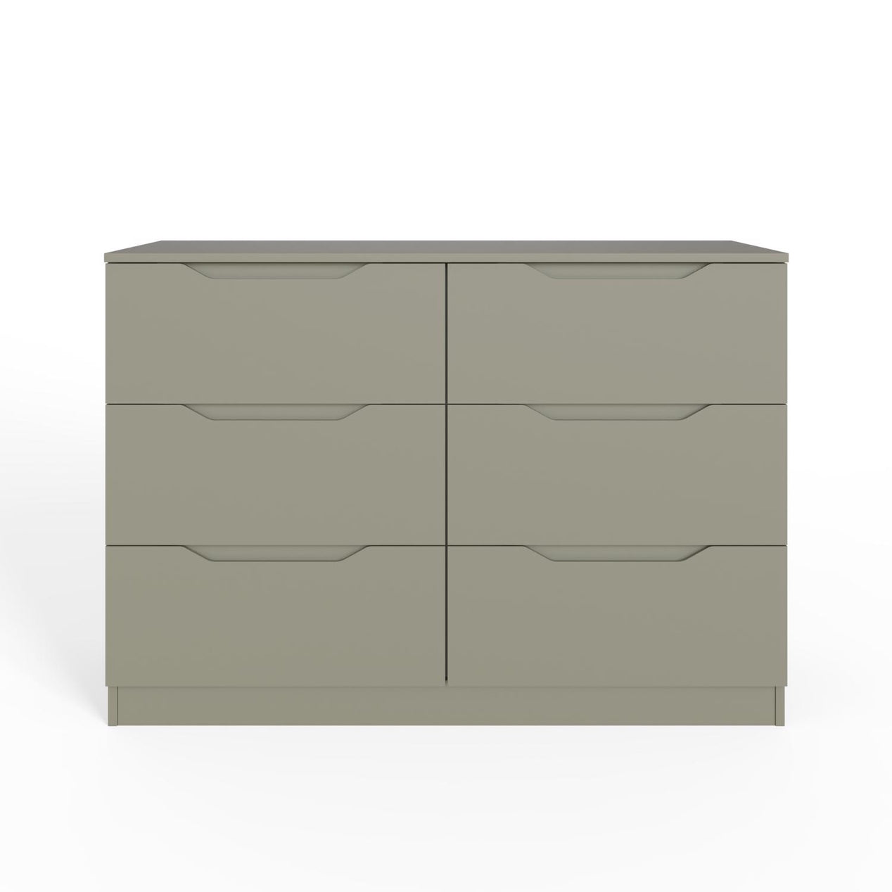 Luno 6 Drawer Chest Of Drawers - Ash Green