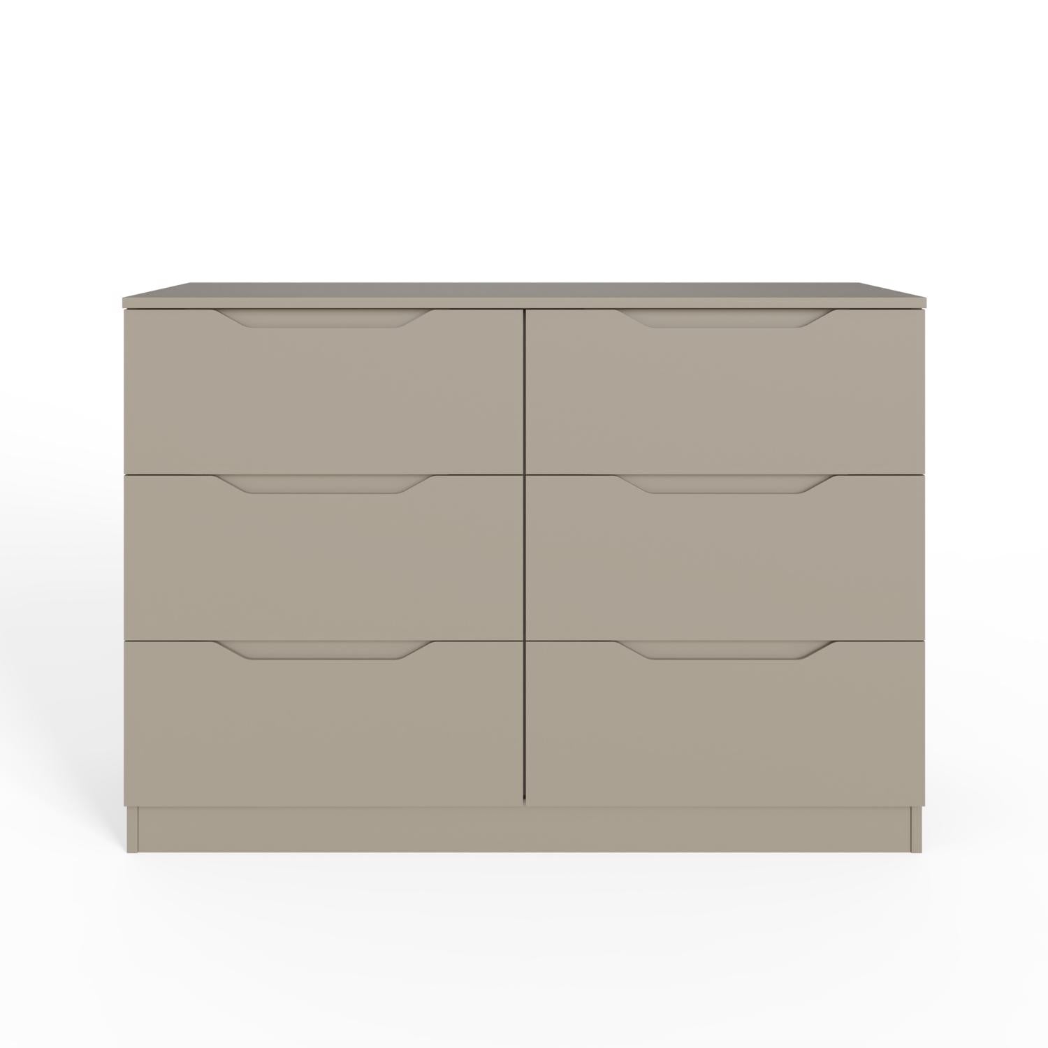 Luno 6 Drawer Chest Of Drawers - Putty