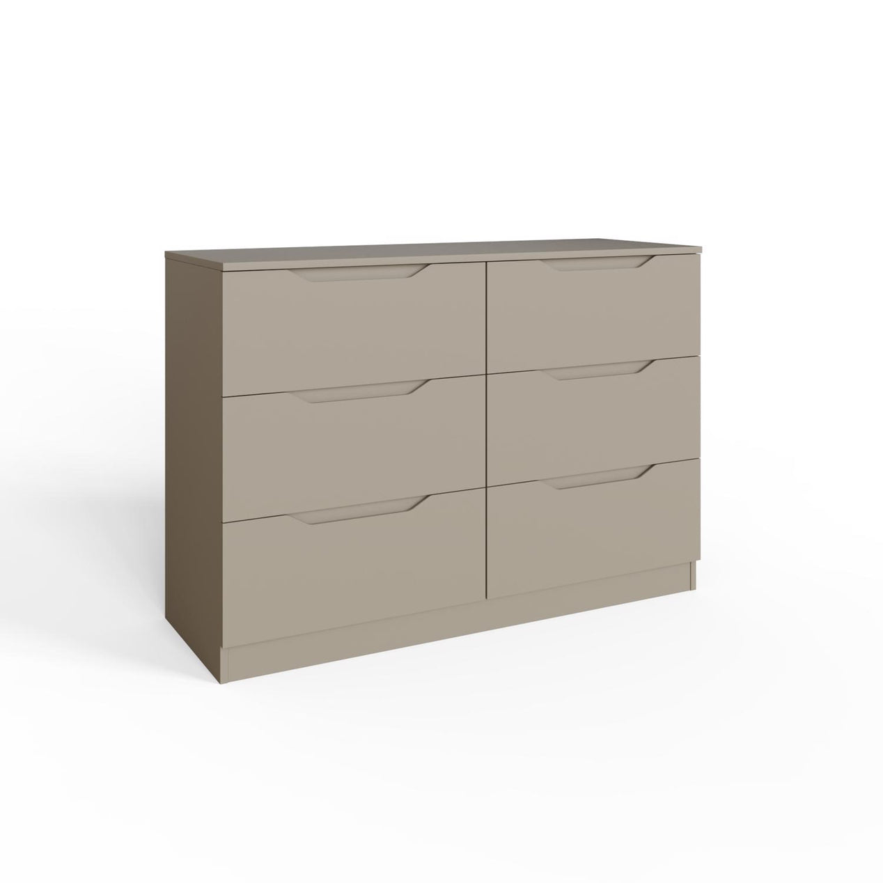 Luno 6 Drawer Chest Of Drawers - Putty