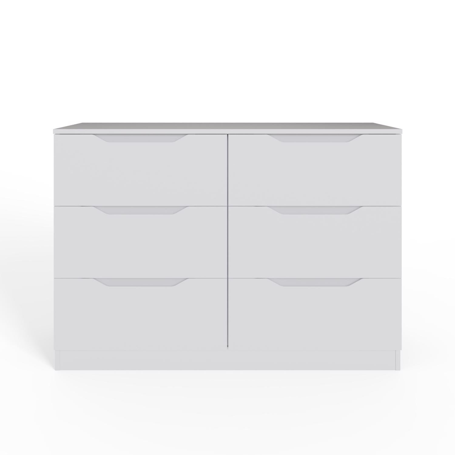 Luno 6 Drawer Chest Of Drawers - White