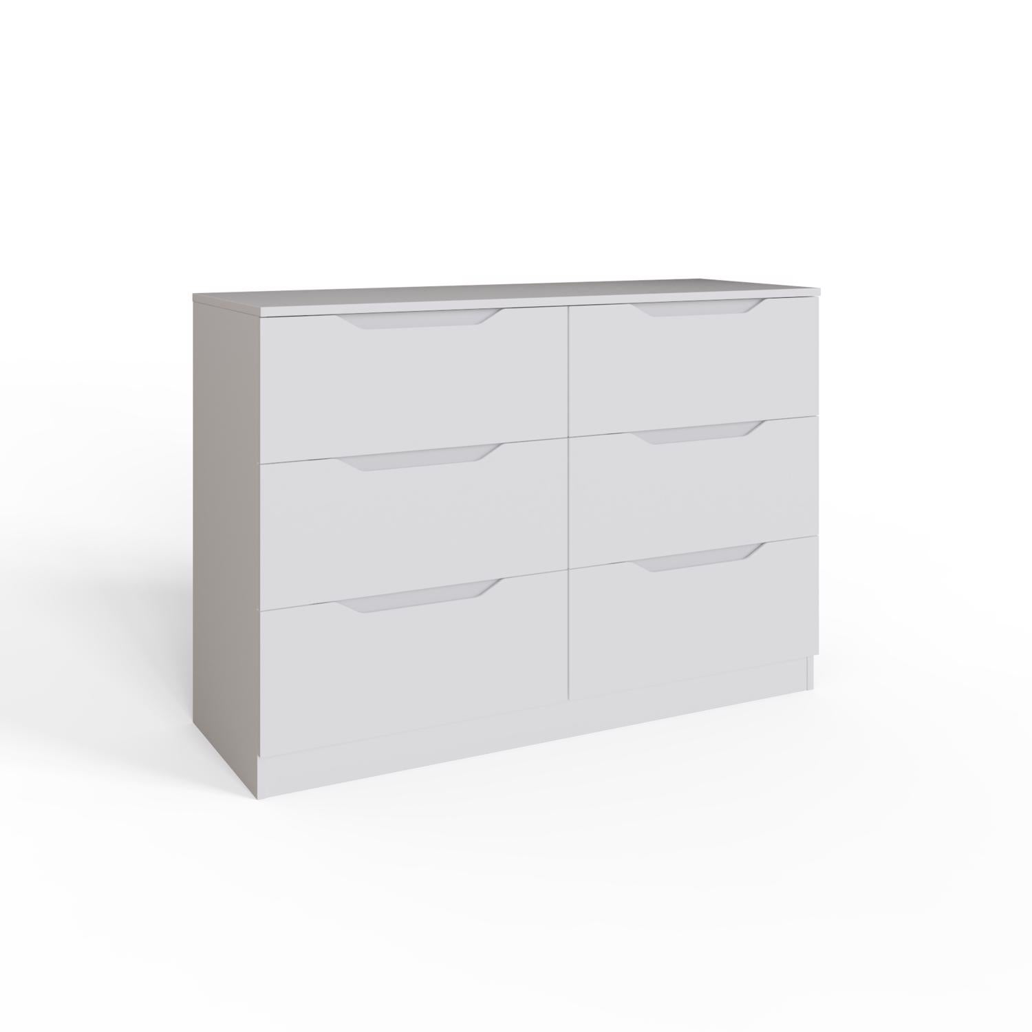 Luno 6 Drawer Chest Of Drawers - White