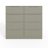 Luno 8 Drawer Chest Of Drawers - Ash Green