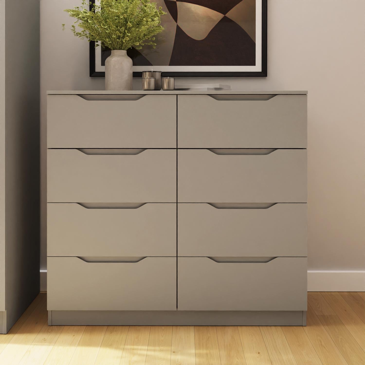 Luno 8 Drawer Chest Of Drawers - Putty