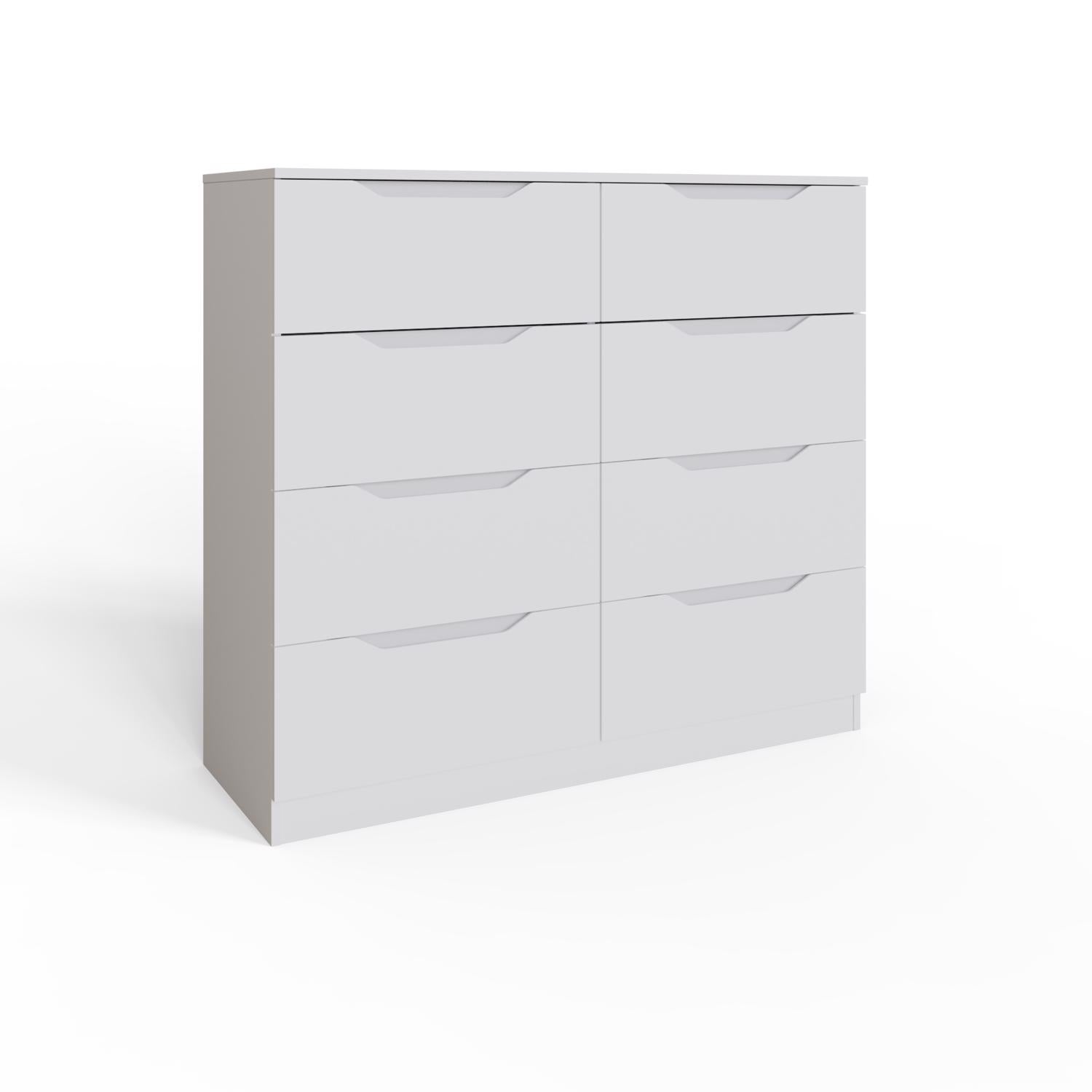 Luno 8 Drawer Chest Of Drawers - White