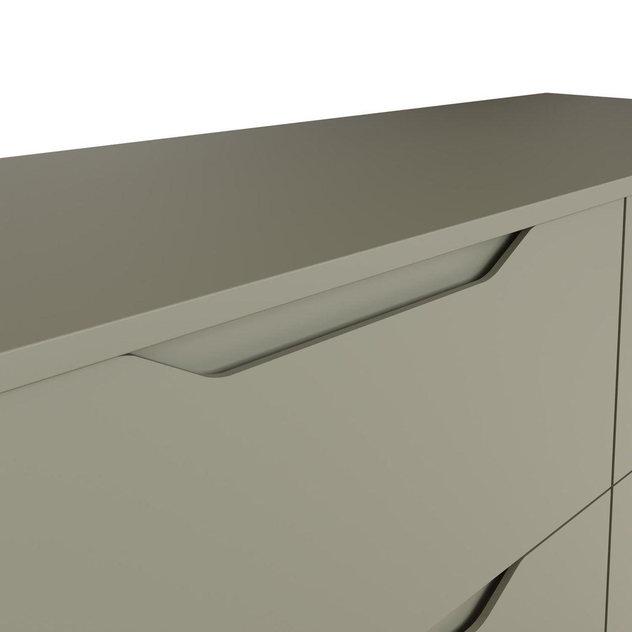 Luno 2 Drawer Bedside Table / Nightstand - Ash Green