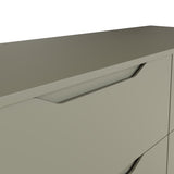 Luno 2 Drawer Bedside Table / Nightstand - Ash Green