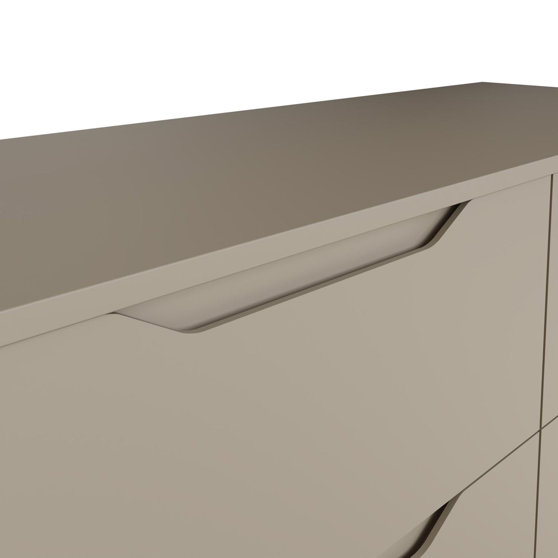 Luno 2 Drawer Bedside Table / Nightstand - Putty