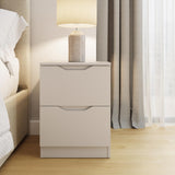 Luno 2 Drawer Bedside Table / Nightstand - White
