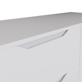 Luno 2 Drawer Bedside Table / Nightstand - White