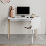 Luton Modern Desk White 120cm Wide