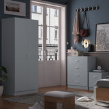 FWStyle Tunis 2 Door Wardrobe Matt Grey