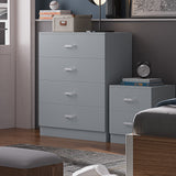 FWStyle Tunis 4 Drawer Chest Of Drawers Matt Grey
